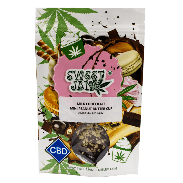 Sweet Jane – CBD Milk Chocolate Mini Peanut Butter Cup – 200mg CBD | OG Extracts Canada Sweet Jane – CBD Milk Chocolate Mini Peanut Butter Cup – 200mg CBD | OG Extracts Canada