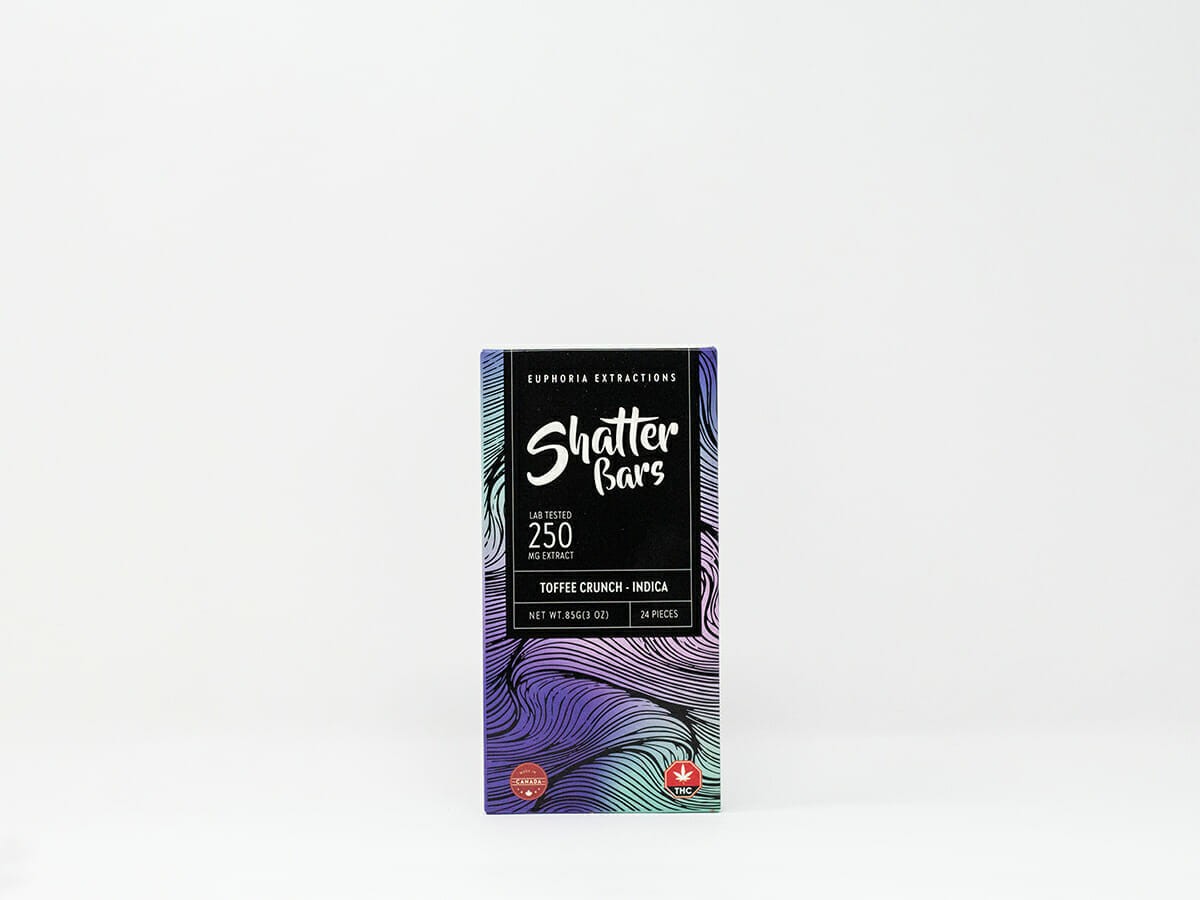 Euphoria Extractions – 250mg Shatter Bar – Toffee Crunch (Indica) | OG Extracts Canada Euphoria Extractions – 250mg Shatter Bar – Toffee Crunch (Indica) | OG Extracts Canada