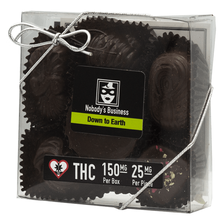 Nobody’s Business – Artisan Infused Chocolates – Down To Earth – 150mg THC | OG Extracts Canada Nobody’s Business – Artisan Infused Chocolates – Down To Earth – 150mg THC | OG Extracts Canada