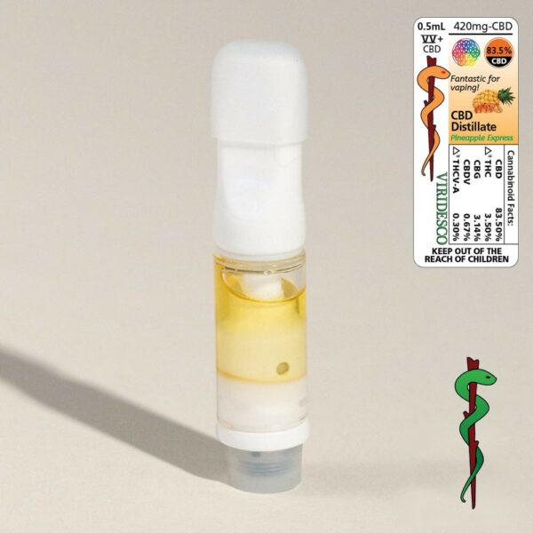 Viridesco – CBD Vape Cart – Pineapple Express 0.5ml | OG Extracts Canada
