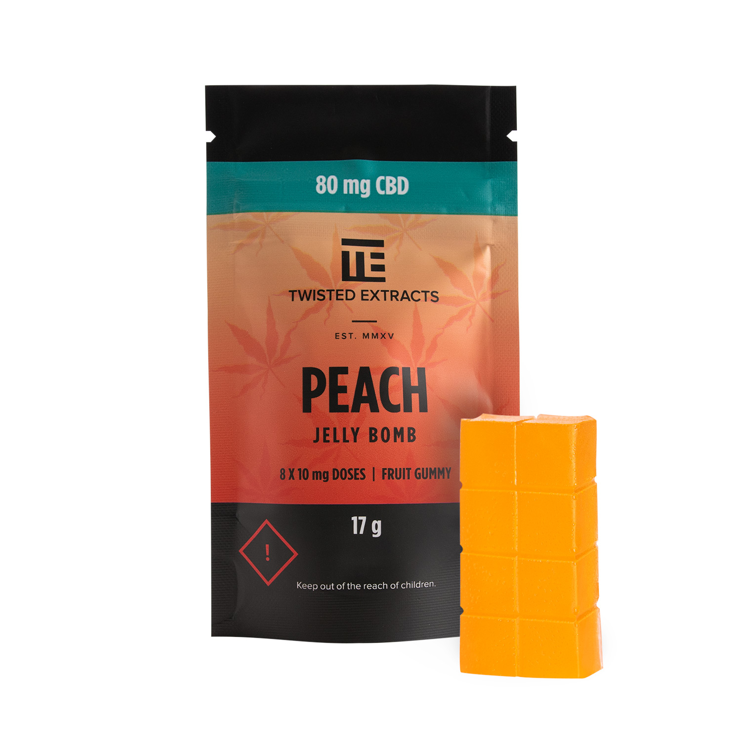 Twisted Extracts – Peach Jelly Bombs – CBD | OG Extracts Canada Twisted Extracts – Peach Jelly Bombs – CBD | OG Extracts Canada