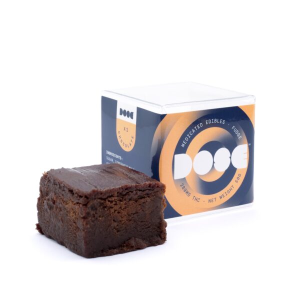 Dose Edibles – Chocolate Fudge – 200mg THC | OG Extracts Canada