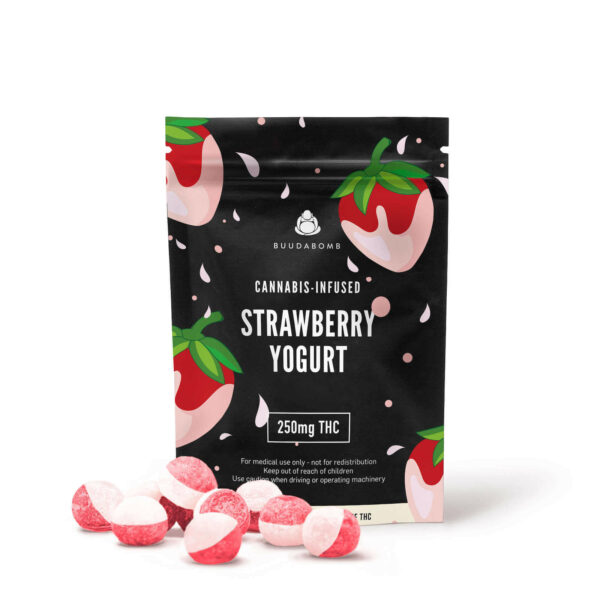 Buudabomb – Strawberry Yogurt Explosion – 250mg THC | OG Extracts Canada