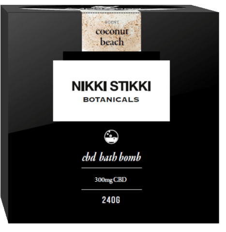 Nikki Stikki Botanicals – CBD Bath Bomb – Coconut Beach – 300mg CBD | OG Extracts Canada Nikki Stikki Botanicals – CBD Bath Bomb – Coconut Beach – 300mg CBD | OG Extracts Canada