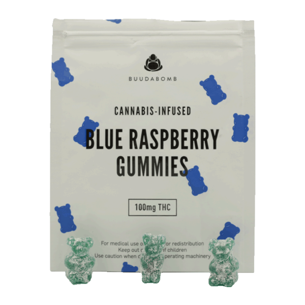 Buudabomb – Blue Raspberry Gummies – 100mg | OG Extracts Canada Buudabomb – Blue Raspberry Gummies – 100mg | OG Extracts Canada
