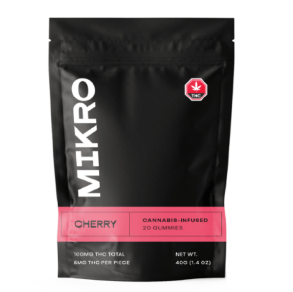 Mikro – THC Gummies – 100mg THC – Cherry | OG Extracts Canada