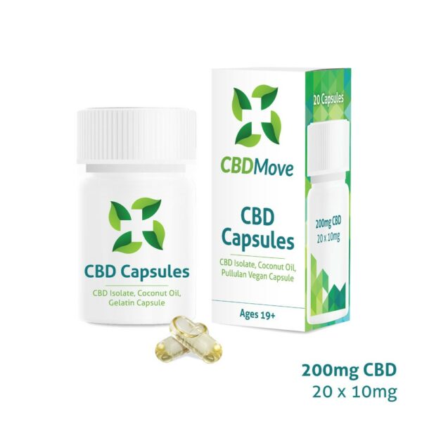 CBD Move – CBD Capsules – 200mg CBD | OG Extracts Canada