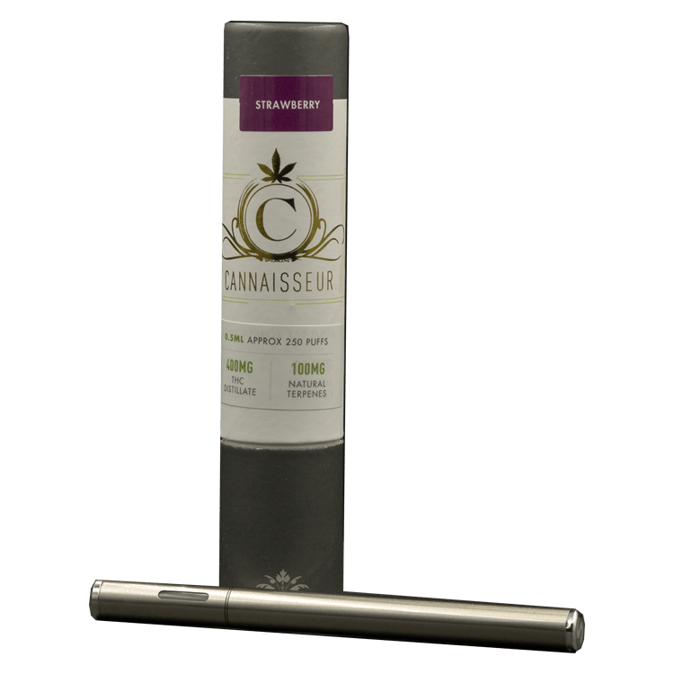 Cannaisseur – Disposable THC Distillate Pen – Strawberry 0.3ml | OG Extracts Canada Cannaisseur – Disposable THC Distillate Pen – Strawberry 0.3ml | OG Extracts Canada