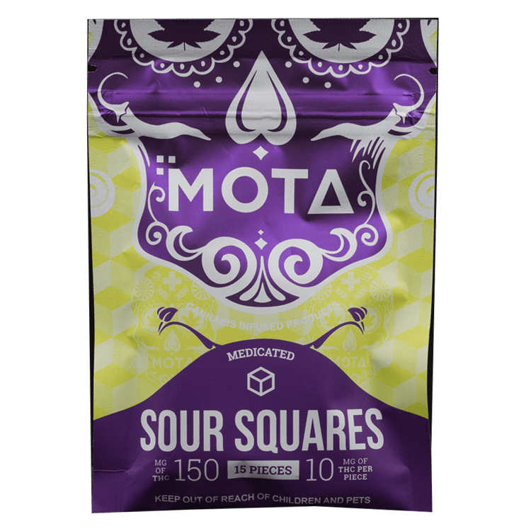 MOTA Edibles – Sour Squares – 150mg THC | OG Extracts Canada MOTA Edibles – Sour Squares – 150mg THC | OG Extracts Canada