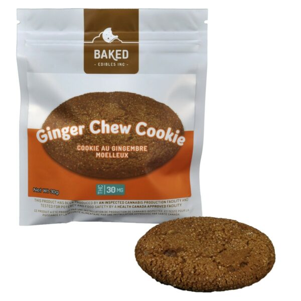 Baked Edibles – Cookie – Ginger Chew 30mg THC | OG Extracts Canada Baked Edibles – Cookie – Ginger Chew 30mg THC | OG Extracts Canada