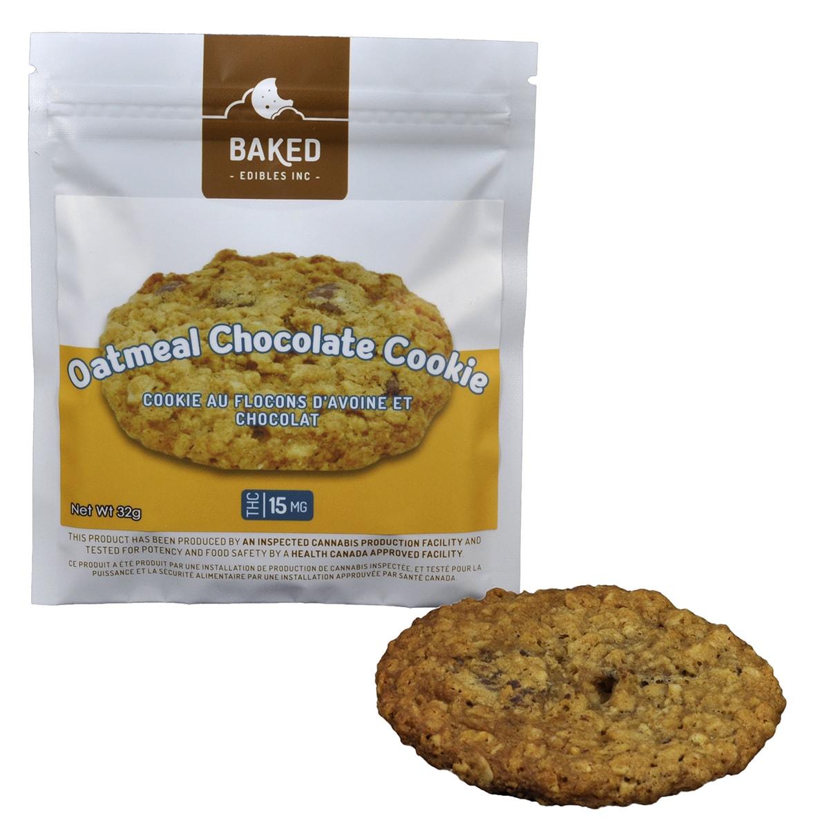 Baked Edibles – Cookie – Oatmeal Chocolate 15mg THC | OG Extracts Canada Baked Edibles – Cookie – Oatmeal Chocolate 15mg THC | OG Extracts Canada