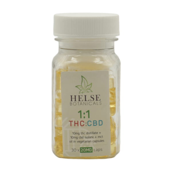 Helse Botanicals – 1:1 THC/CBD Capsules | OG Extracts Canada Helse Botanicals – 1:1 THC/CBD Capsules | OG Extracts Canada