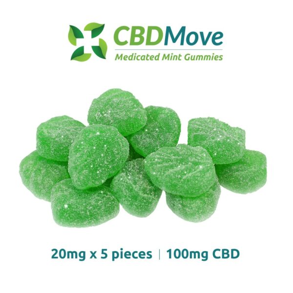 CBD Move – CBD Gummies – Mint Leaves – 100mg | OG Extracts Canada