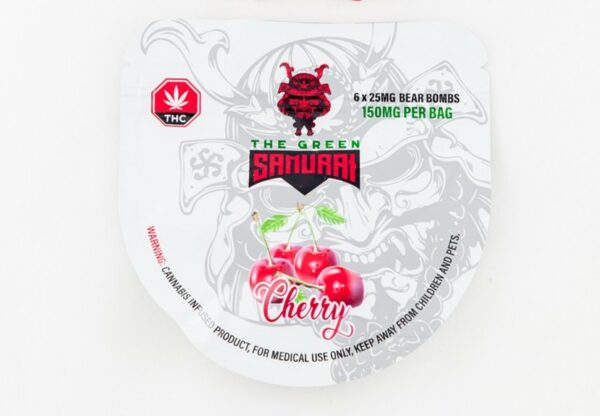 The Green Samurai – Cherry Gummies – 150mg | OG Extracts Canada