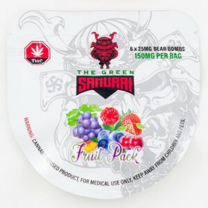 The Green Samurai – Fruit Pack Gummies – 150mg | OG Extracts Canada