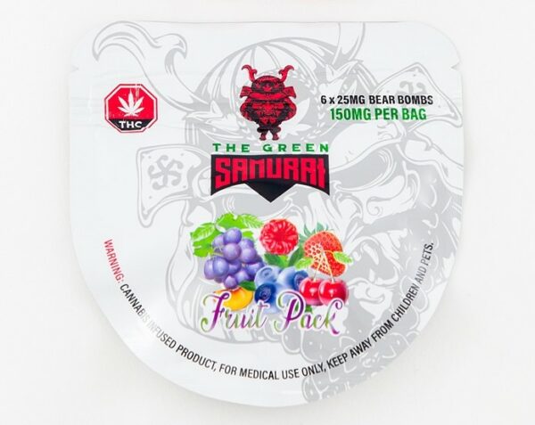 The Green Samurai – Fruit Pack Gummies – 150mg | OG Extracts Canada