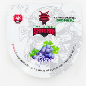 The Green Samurai – Grape Gummies – 150mg | OG Extracts Canada