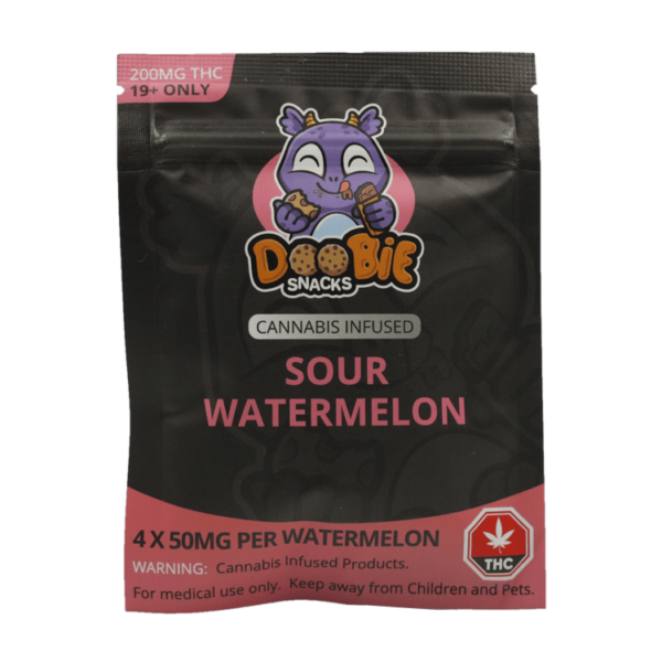 Doobie Snacks – CBD Sour Gummy Bears – 150mg CBD | OG Extracts Canada