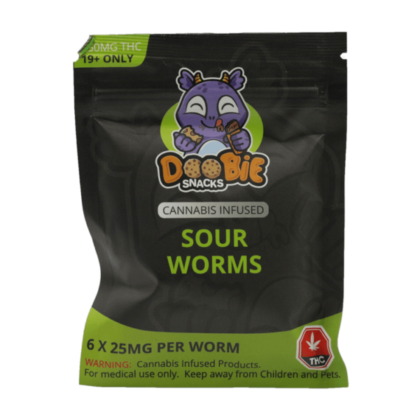 Doobie Snacks – CBD Sour Gummy Bears – 150mg CBD | OG Extracts Canada