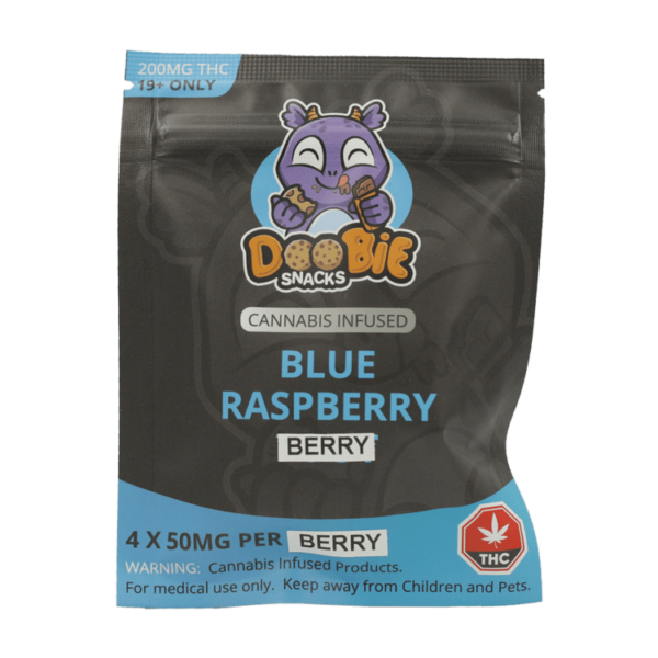 Doobie Snacks – Blue Raspberry – 200mg THC | OG Extracts Canada