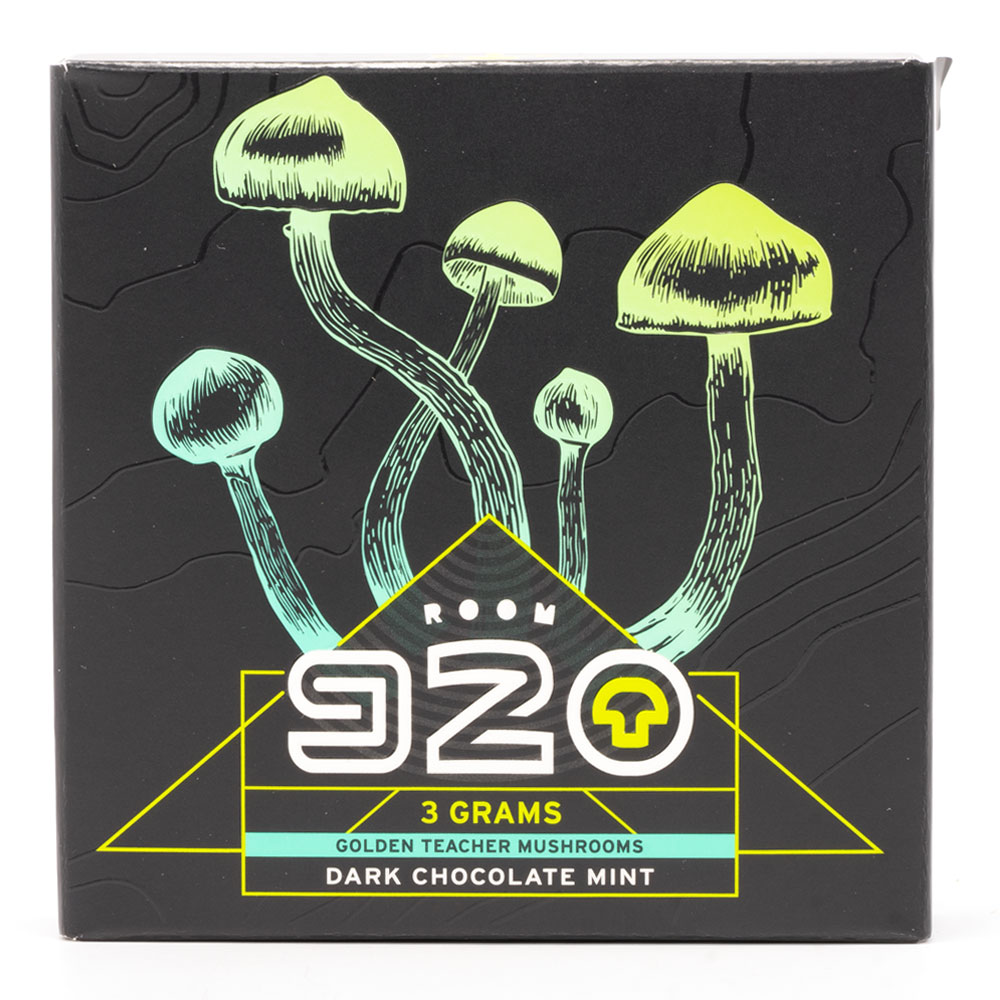 Room 920 – Mushroom Chocolate Bar – Dark Chocolate Mint – 3 grams | OG Extracts Canada Room 920 – Mushroom Chocolate Bar – Dark Chocolate Mint – 3 grams | OG Extracts Canada