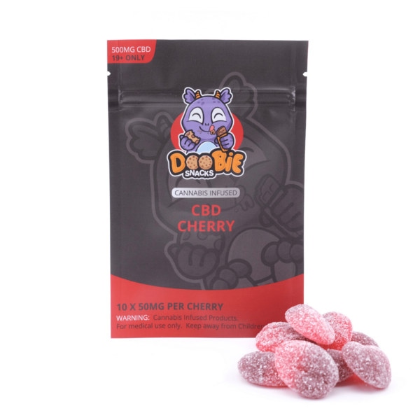 Doobie Snacks – CBD Cherry Gummies – 500mg CBD | OG Extracts Canada