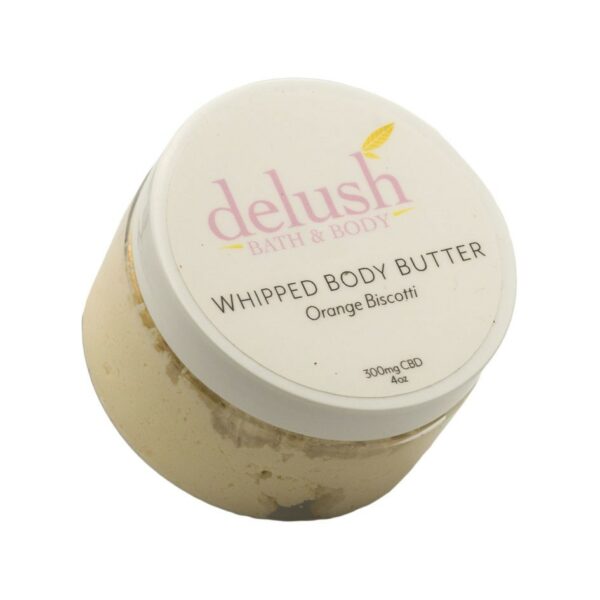 Delush Bath and Body – Whipped Body Butter – Orange Dreamsicle 300mg CBD | OG Extracts Canada