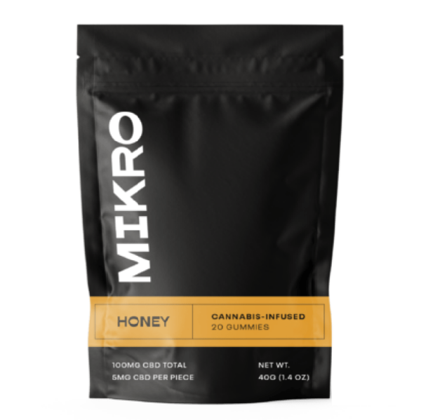 Mikro – CBD Gummies – 100mg CBD – Honey | OG Extracts Canada