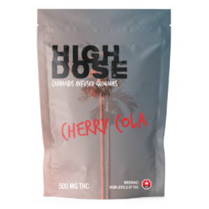 High Dose – cannabis Infused Gummies – Cherry Cola – 500mg/1500mg | OG Extracts Canada