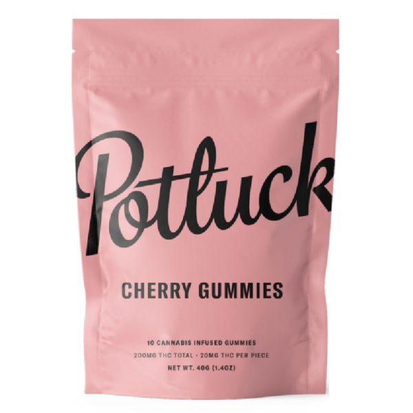 Potluck Extracts – Cherry Gummies – 200mg THC | OG Extracts Canada