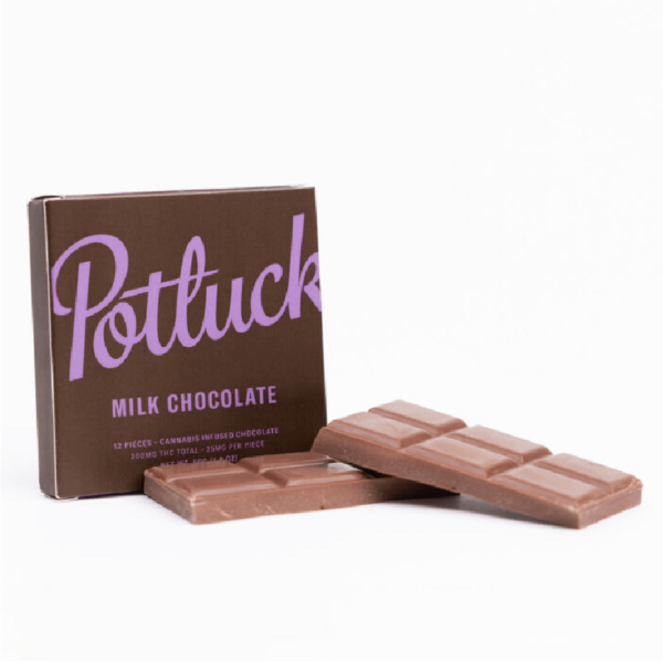 Potluck – Infused Chocolate – Milk Chocolate – 300mg THC | OG Extracts Canada