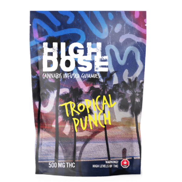 High Dose – cannabis Infused Gummies – Tropical Punch – 500mg/1000mg | OG Extracts Canada