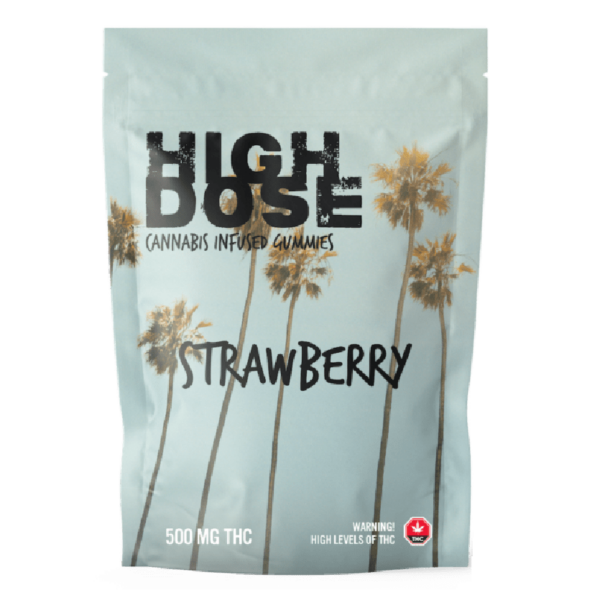 High Dose – cannabis Infused Gummies – Strawberry – 500mg/1000mg | OG Extracts Canada