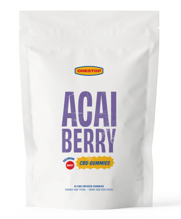 OneStop – Açai Berry CBD Gummies 500mg | OG Extracts Canada