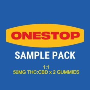 Onestop – Sample Pack – 1:1 – (50mg CBD:THC x 2 Gummies) | OG Extracts Canada